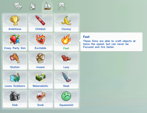 40 new traits sims 4